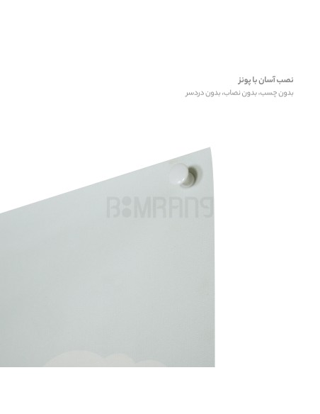 پوستر دکوراتیو نقشه جهان کودک رنگی