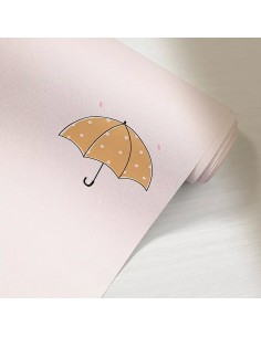 کاغذ دیواری کودک طرح چترهای رنگی | صورتی کد 12016 2