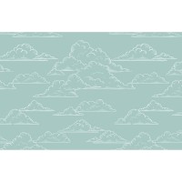 پوستر دیواری کودک آسمان ابری مدل BKW057-2