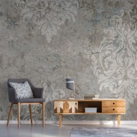 پوستر دیواری دیوار داماسک قدیمی مدل BCW624-1