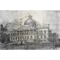 پوستر دیواری عمارت قدیمی مدل BCW344-2
