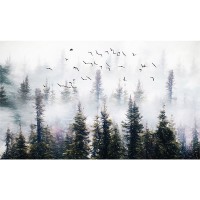 پوستر دیواری جنگل درختان انبوه مدل BCW408-2