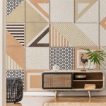 پوستر دیواری نقوش هندسی مدل BCW399-3