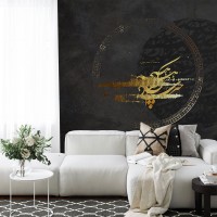 پوستر دیواری تایپوگرافی زرین مدل BCW753-3