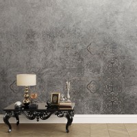 پوستر دیواری کاشی های خاکستری پنهان مدل BCW772-1