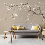 پوستر دیواری تک درخت بهاری مدل BCW469-3