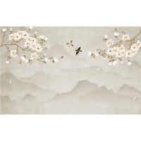 پوستر دیواری درختان کوهی مدل BCW442-2
