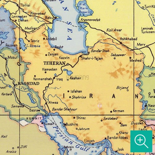 پوستر دیواری نقشه جغرافیایی جهان مدل BCW605-4