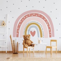 پوستر دیواری کودک رنگین کمان زیبا مدل BKW247-3