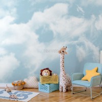 پوستر دیواری کودک حرکت ابرها مدل BKW251-1