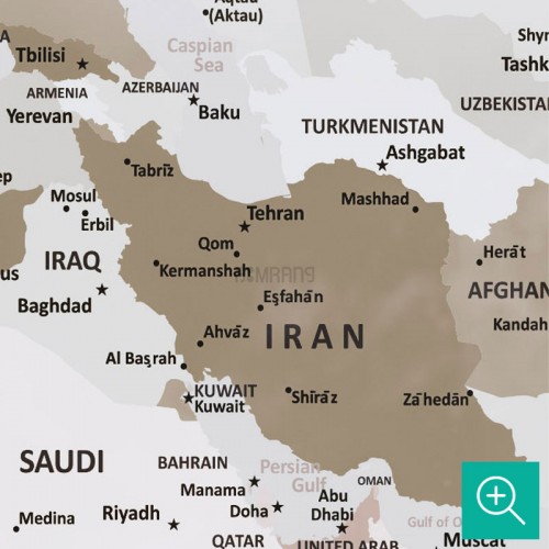 پوستر دیواری کودک نقشه کشورهای جهان مدل BKW272-4