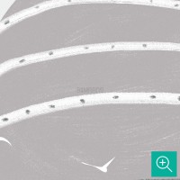 پوستر دیواری کودک بالن سواری بر فراز کوه ها مدل BKW308-4