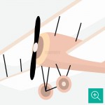 پوستر دیواری کودک روز پرواز مدل BKW341-4