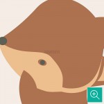 پوستر دیواری کودک جنگل زیبا مدل BKW343-4