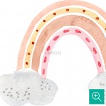 پوستر دیواری کودک رنگین کمان ها مدل BKW363-4