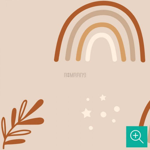 پوستر دیواری کودک رنگین کمان بوهو مدل BKW366-4