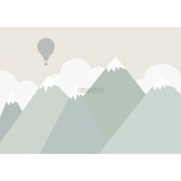 پوستر دیواری کودک کوهستان سرسبز مدل BKW372-2