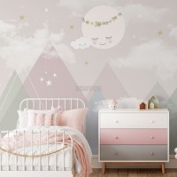پوستر دیواری کودک آسمان خیال انگیز مدل BKW387-1