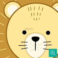 پوستر دیواری کودک مهمانی حیوانات مدل BKW333-4