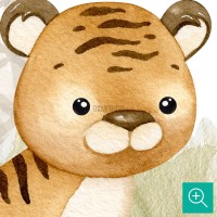 پوستر دیواری شادی حیوانات جنگل مدل BKW445-4