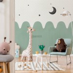 پوستر دیواری کودک شب مهتابی مدل BKW442-3