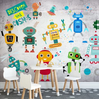 پوستر دیواری کودک ربات ها BKW409-1