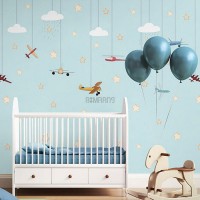 پوستر دیواری کودک هواپیماها مدل BKW359-4