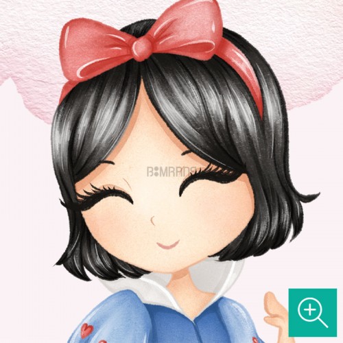 پوستر دیواری کودک پرنسس ها و قلعه مدل BKW463-4