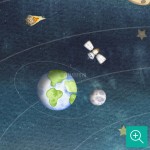 پوستر دیواری کودک شادی فضایی مدل OR15-2-4