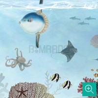 پوستر دیواری کودک اعماق اقیانوس مدل KB34-4