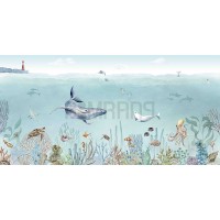 پوستر دیواری کودک اسرار زندگی دریایی مدل KB41-2