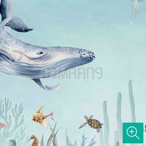 پوستر دیواری کودک اسرار زندگی دریایی مدل KB41-4