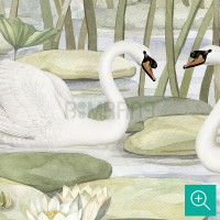پوستر دیواری کودک رقص قوها مدل KB42-4