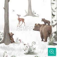 پوستر دیواری کودک جنگل سفید مدل KB49-4