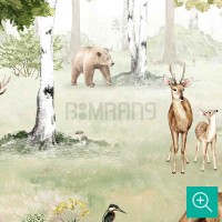 پوستر دیواری کودک عجایب جنگل مدل KB51-4