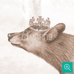 پوستر دیواری کودک خرس پادشاه مدل KB5-2-4