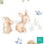 پوستر دیواری کودک ماجراجویی دوستان جنگل مدل AR1-4