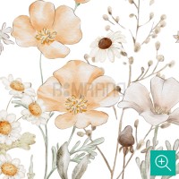 پوستر دیواری کودک گل خشخاش مدل AR8-2-4