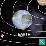 پوستر دیواری کودک منظومه شمسی مدل AR17-1-4