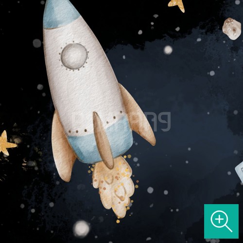 پوستر دیواری کودک سفر در فضا مدل AR18-1-4