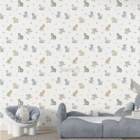 پوستر دیواری کودک دایناسورها روی چرخ مدل AR19-1