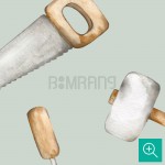 پوستر دیواری کودک ابزار مدل AR27-1-3