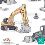 کاغذ دیواری کودک محل ساخت و ساز-4