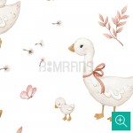 کاغذ دیواری کودک غاز ها و گلبرگ ها-1-4