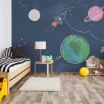 پوستر دیواری کودک آدم فضایی مدل BKW050-3